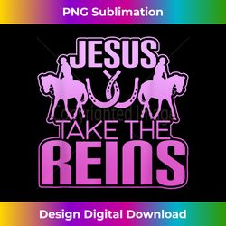 jesus take the reins cool race hors - innovative png sublimation design - spark your artistic genius