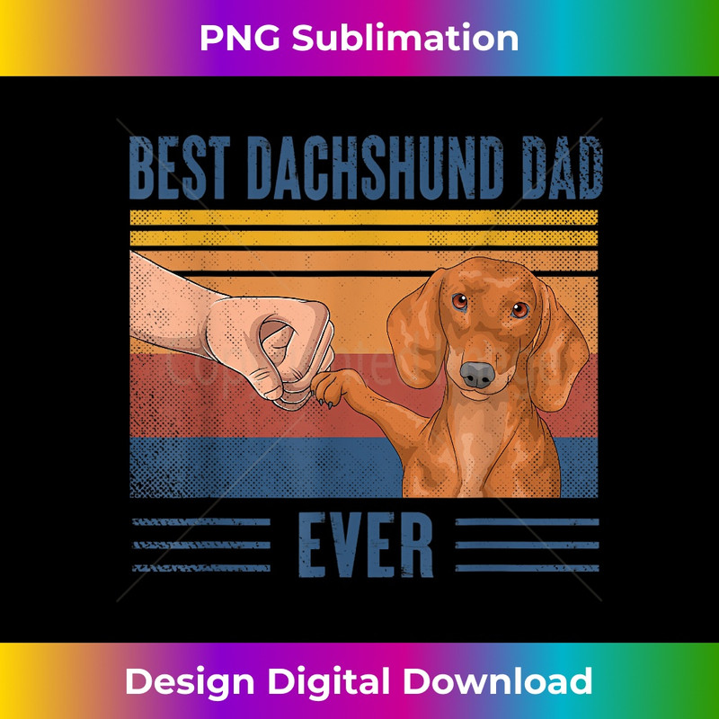 UD-20231219-10618_Mens Vintage Best Dachshund Dad Ever Fist Bump Funny Dog 0648.jpg
