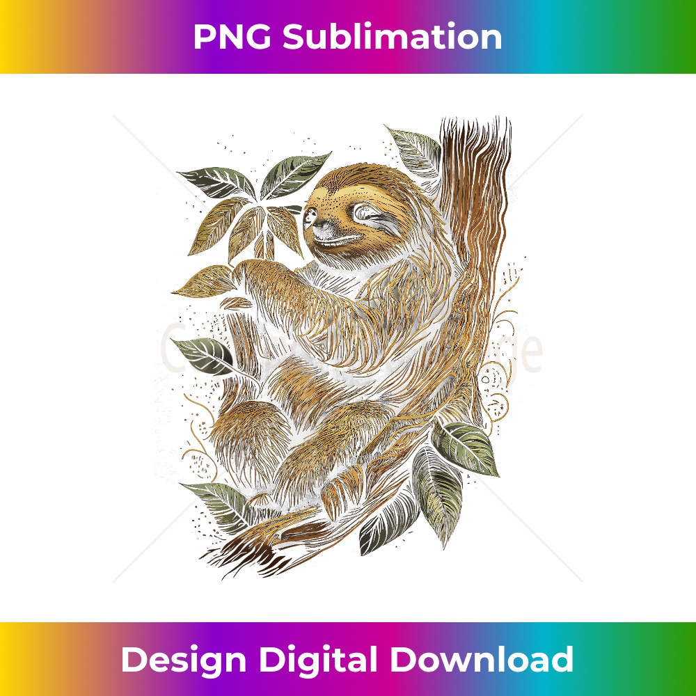 UE-20231219-13465_Sloth Hanging On A Tree Animal Graphic Tees for Men Women 3102.jpg