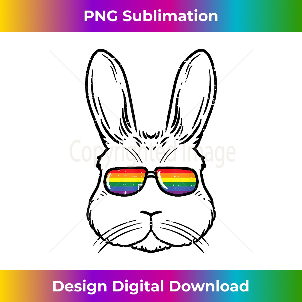 UF-20231219-3485_Easter Bunny With Glasses Rainbow Cool Gay Rabbit LGBTQ.jpg