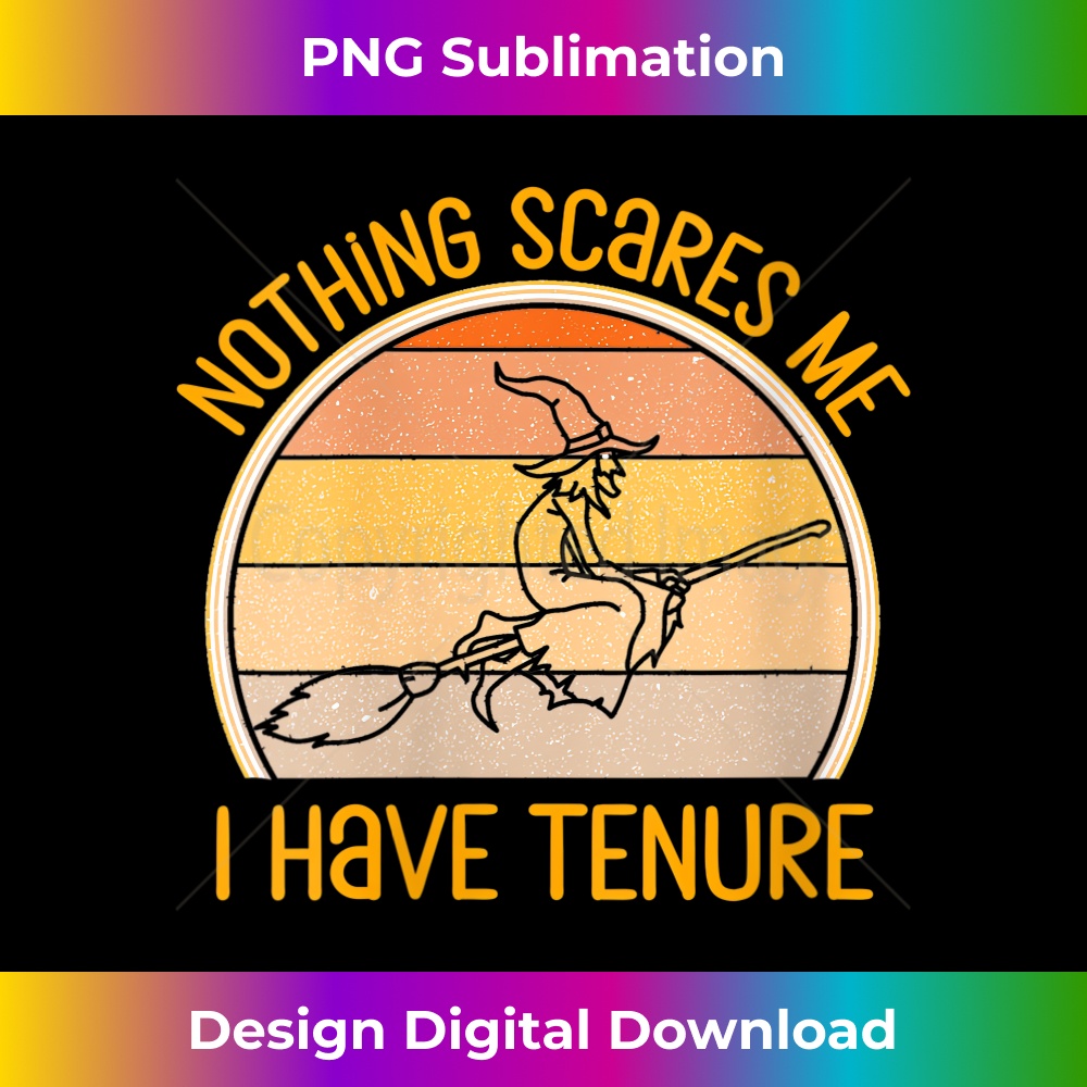 UY-20231219-16741_Womens Tenured Professor Halloween Teacher Witch Nothing Scares Me V-Neck 4071.jpg