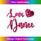 VA-20231219-006_'Love Dance' t-shirt. Pink. Printed. Girls and women size. 0001.jpg