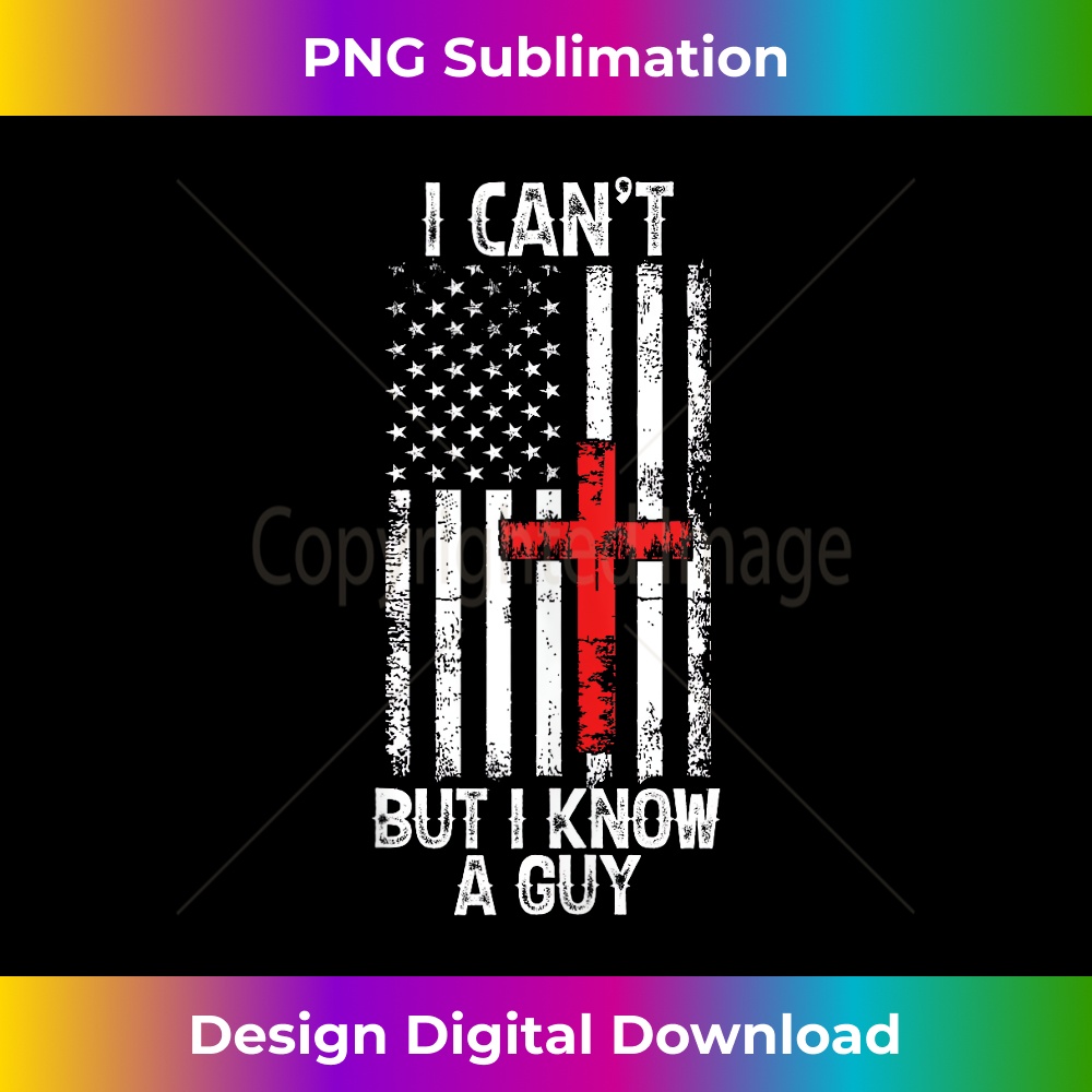 VF-20231219-6798_I Can't But I Know A Guy Jesus Cross Christian USA Flag Tank Top.jpg