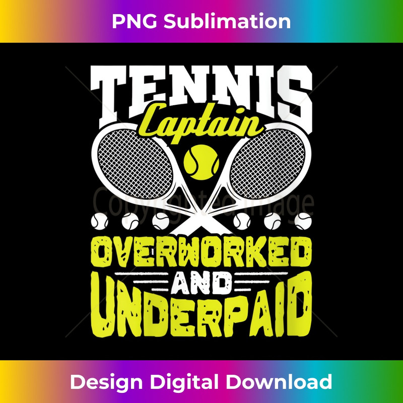 VH-20231219-16740_Womens Tennis Captain Overworked and Underpaid Tennis Team Player V-Neck 4070.jpg