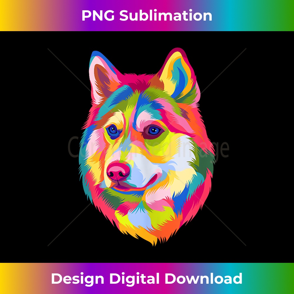 VJ-20231219-12017_Pop Art Siberian Husky Cute Dog Gift Men Women Husky Lover Tank Top 0767.jpg
