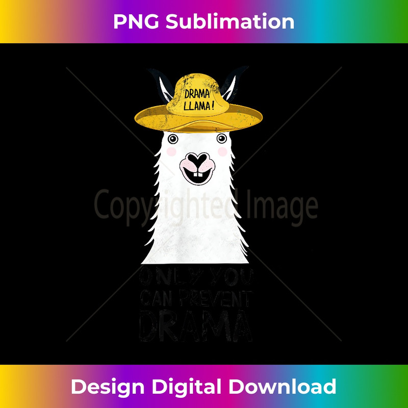 VP-20231219-11611_Only you can prevent drama Llama Camping Vintage Funny Gift 1146.jpg