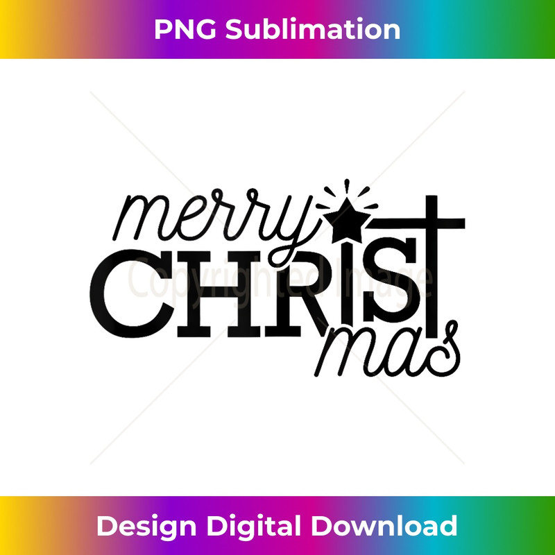 VW-20231219-4060_Family Merry Christmas Christian Cross Pajamas Xmas Jesus Tank Top 2.jpg