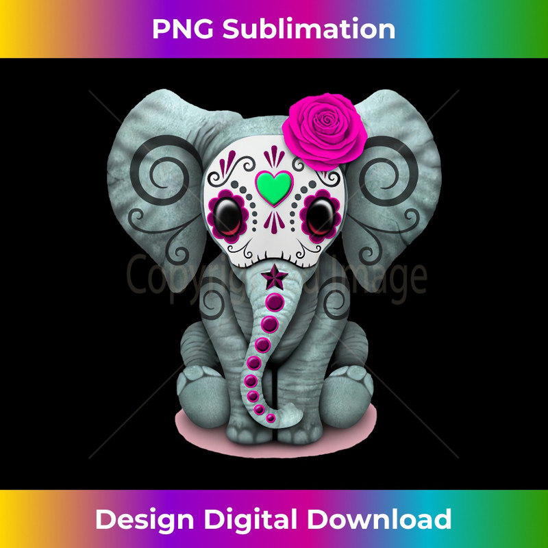 VY-20231219-14213_Sugar Skull Pink Rose Elephant Day Of The Dead Halloween 2904.jpg