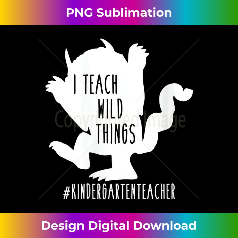 WB-20231219-16387_Womens I Teach Wild Things Kindergarten Teacher V-Neck 3989.jpg