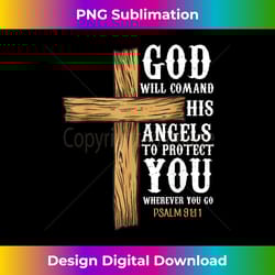 angels - bible verse psalm 9111 - church - religi - crafted sublimation digital download - elevate your style with intricate details