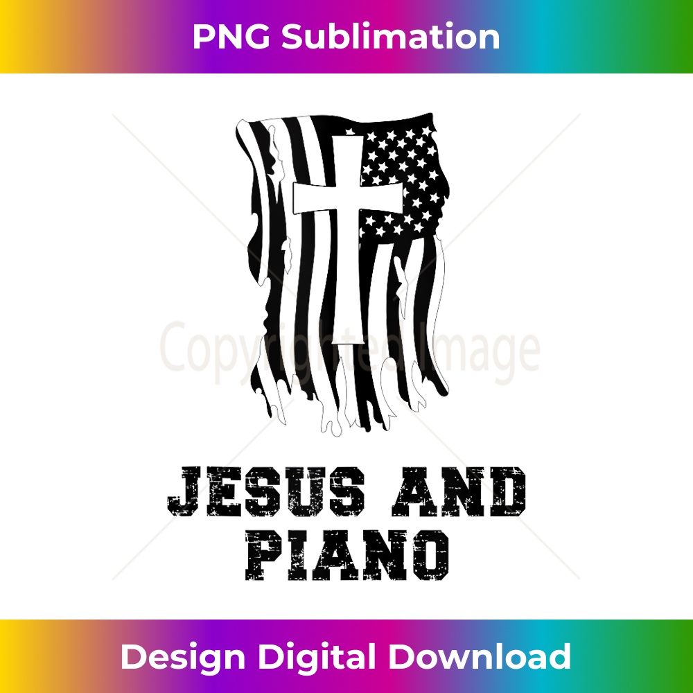 WF-20231219-11874_Pianists Jesus and Piano Christian Piano Design Tank Top.jpg