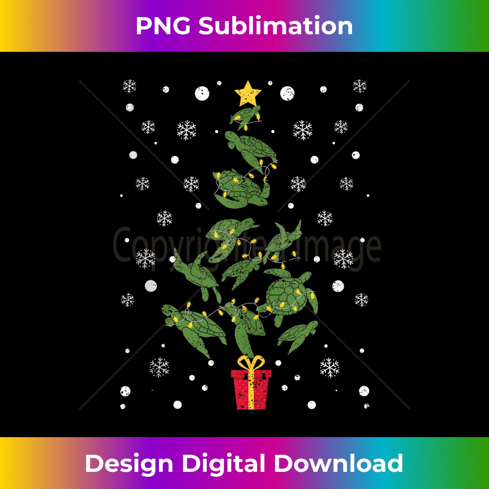 WF-20231219-13035_Sea Turtle Christmas Tree Animal Xmas PJs Pajamas Turtles Tank Top 1.jpg