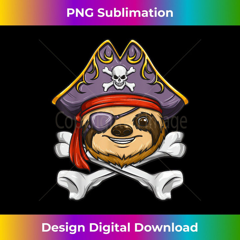 WJ-20231219-11932_Pirate Sloth Funny Cross Bones Halloween Costume 2737.jpg