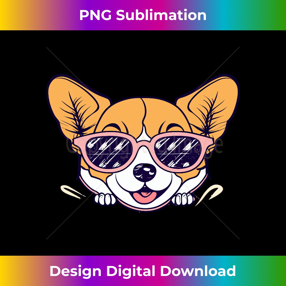 WN-20231219-15437_Vintage Cool Corgi for Boys Kids Dog with Sunglasses Long Sleeve 1045.jpg