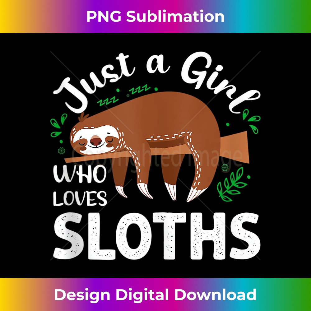 WQ-20231219-5243_Funny sloth apparel women men kids Just a girl who love slot Tank Top 1076.jpg