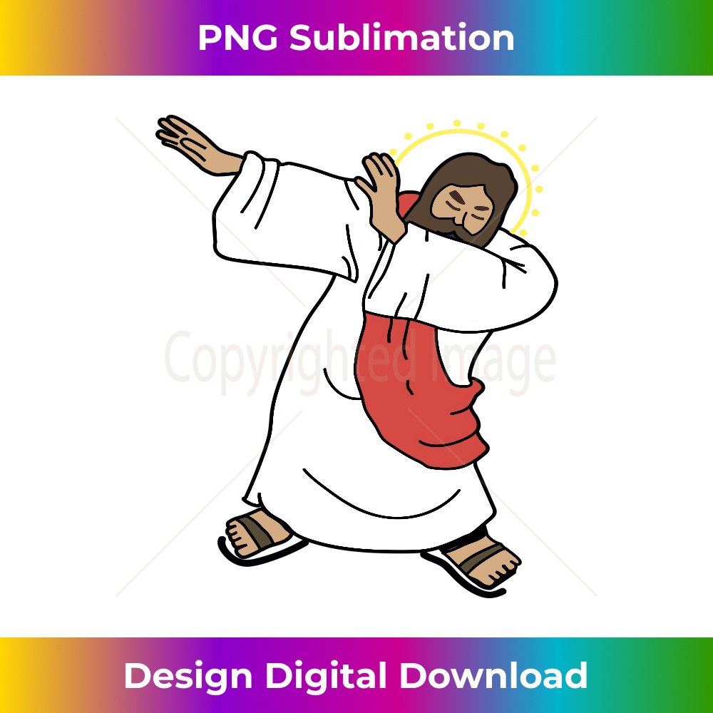 WU-20231219-4766_Funny Dabbing Jesus Christ T - Birthday Present Long Sleeve.jpg