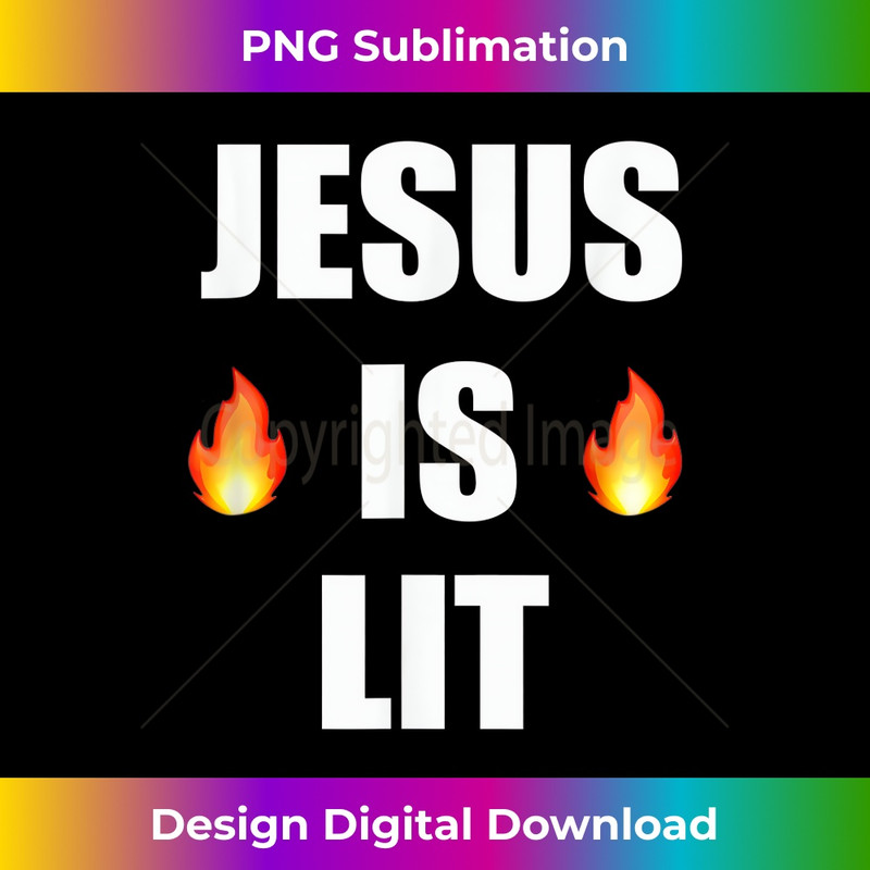 WU-20231219-8451_Jesus Is Lit Tshirt Christian Tee .jpg
