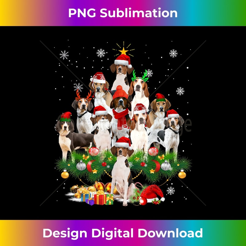 WZ-20231219-15080_Treeing Walker Coonhound Christmas Tree Lights Dog Gift 0996.jpg