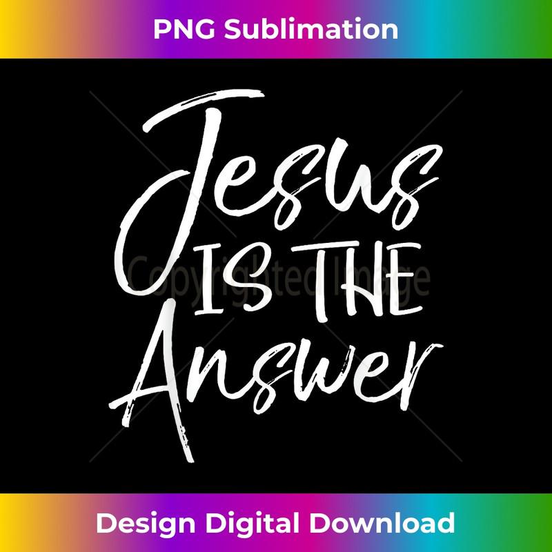 XA-20231219-2689_Cute Christian Evangelism Quote Gift Jesus is the Answer 1.jpg
