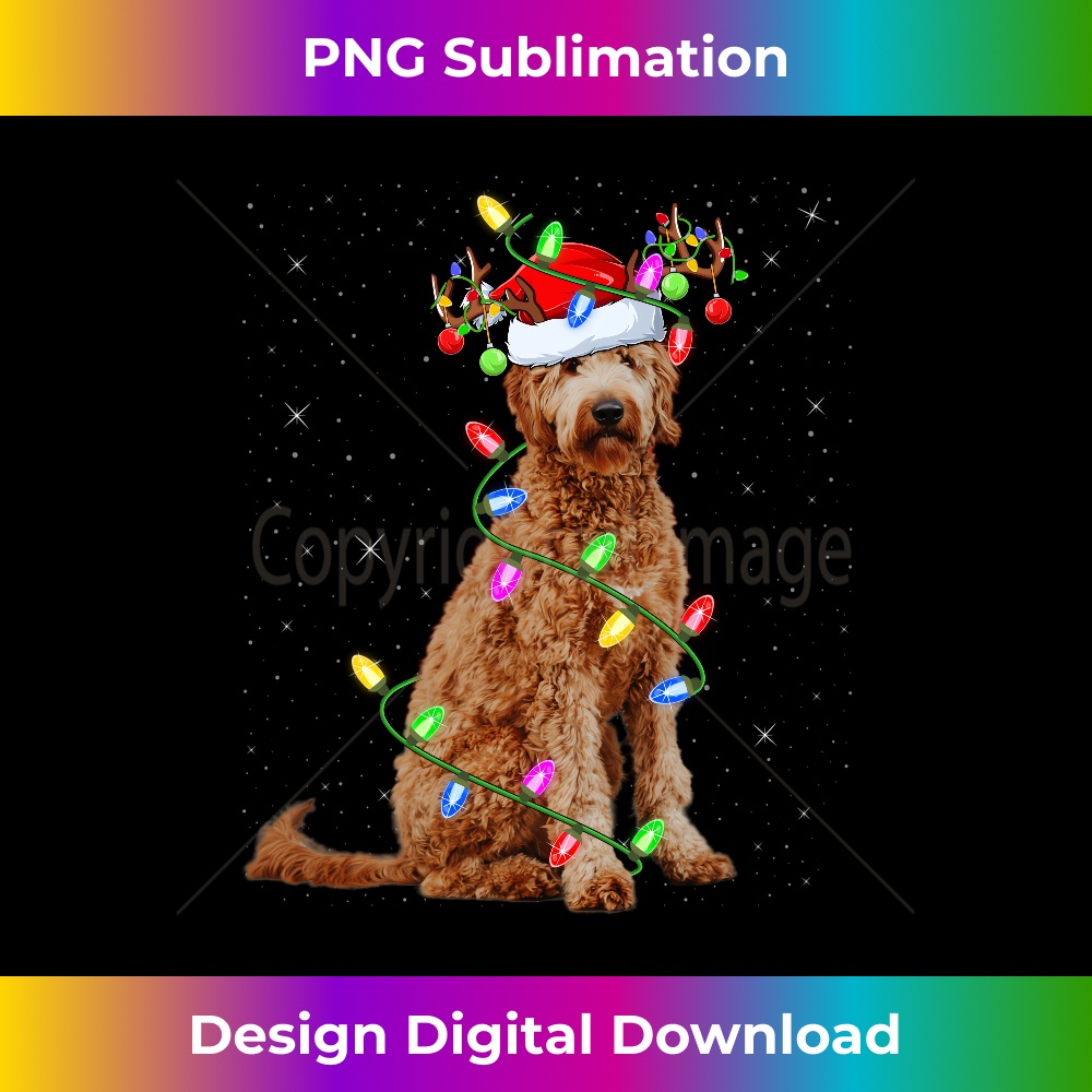 XH-20231219-16902_Xmas Holiday Lighting Santa Goldendoodle Dog Christmas Long Sleeve 1229.jpg