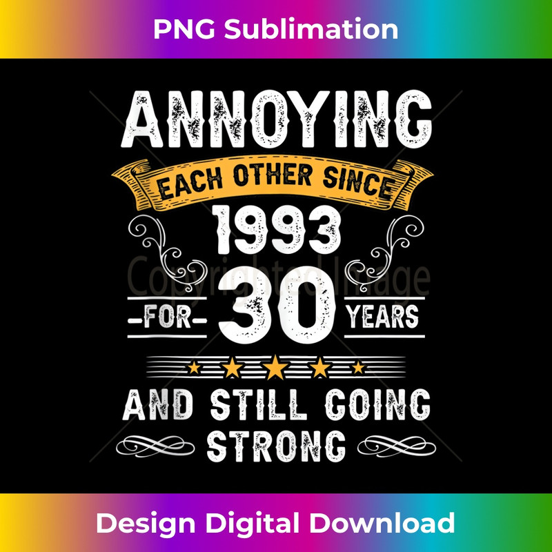 XH-20231219-249_Annoying Each Other Since 1993 30 Years Wedding Anniversary Tank Top 1.jpg