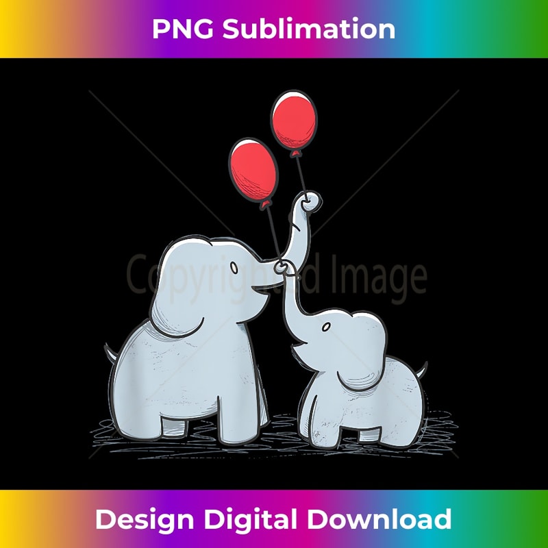 XH-20231219-3600_Elephant Happy Family Doodle Balloons Wildlife Cute 0861.jpg