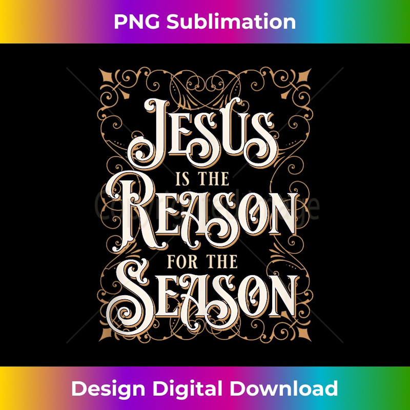 XL-20231219-8766_Jesus is the reason for the season. Nativity Tank Top 2.jpg