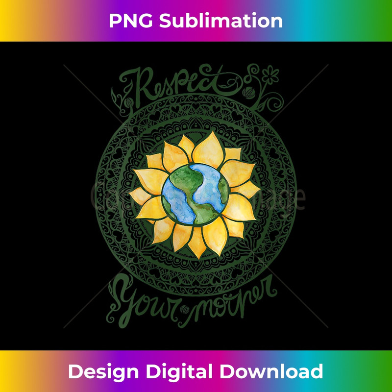 XN-20231219-16664_Womens Respect your mother Earth Day Mandala V-Neck 4043.jpg