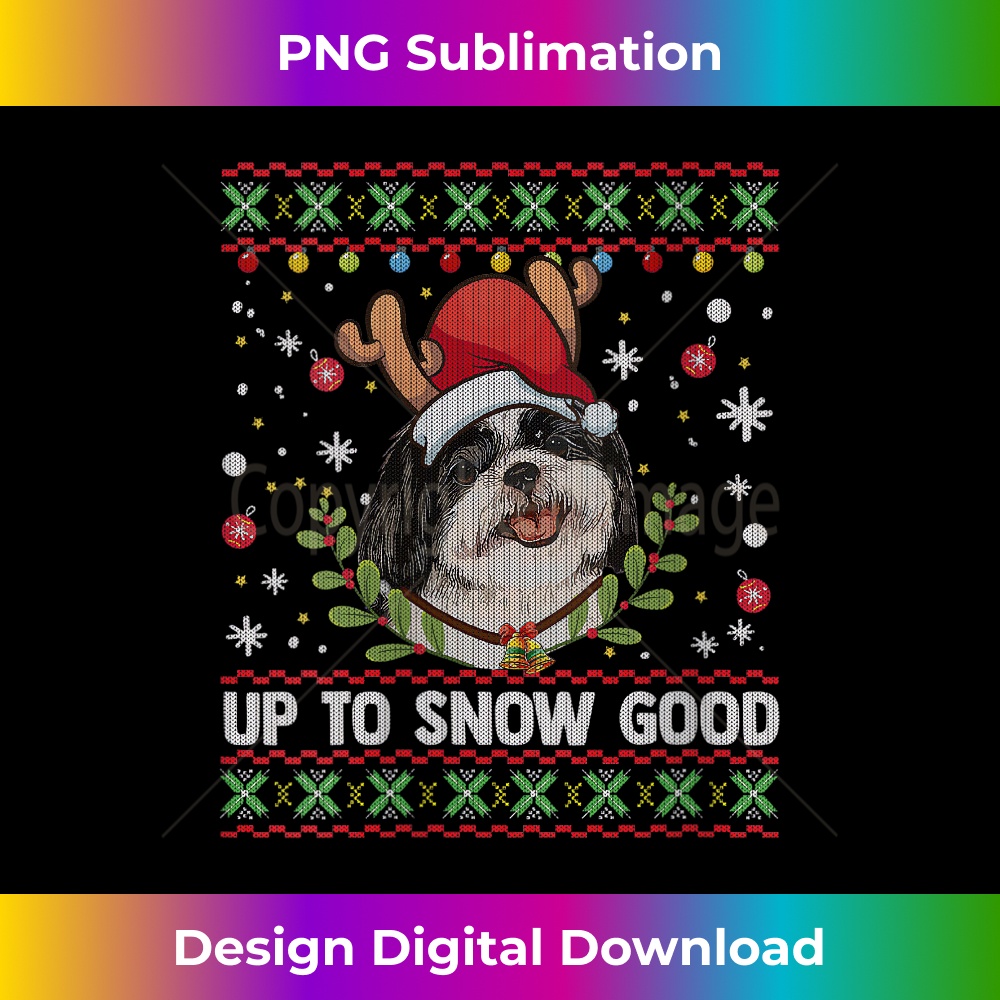 XR-20231219-16690_Womens Shih Tzu Dog Reindeer Ugly Christmas Sweater V-Neck 1192.jpg