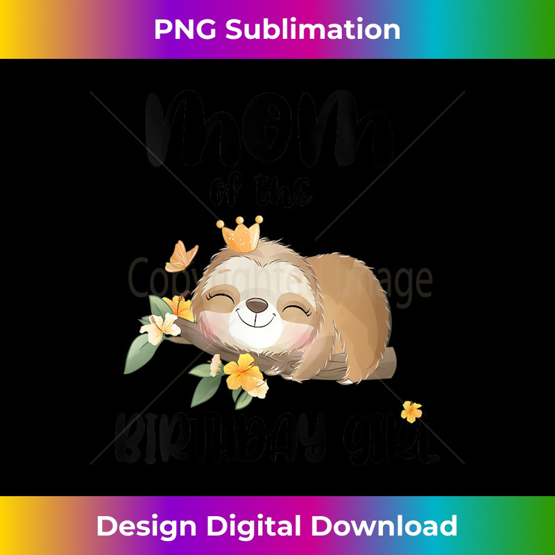 XV-20231219-16573_Womens Mom 1st First Sloth Birthday Family Sloth Birthday Girl V-Neck 4018.jpg