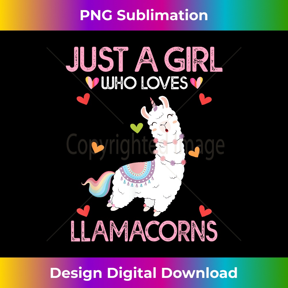 XY-20231219-10146_Llama Unicorn Lover Tee Just A Girl Who Loves Llamacorns 0891.jpg