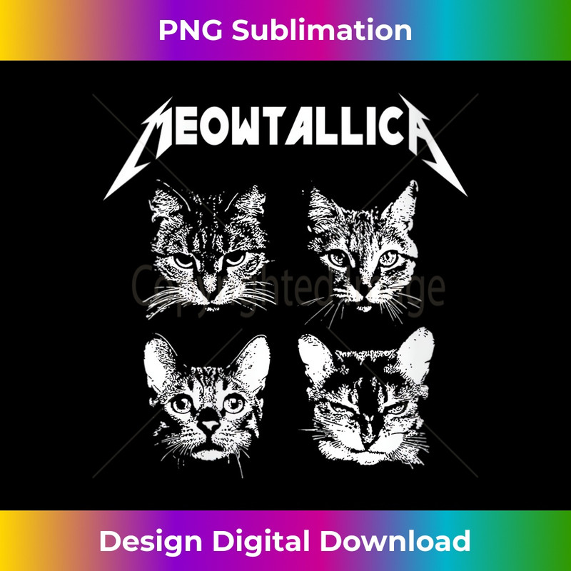 XZ-20231219-16565_Womens Meowtallica Black White Funny Parody Band Cat Kitten Lover V-Neck 0853.jpg