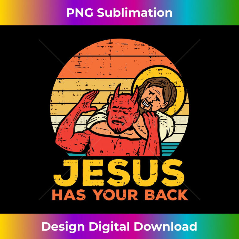 XZ-20231219-8322_Jesus Has Your Back Jiu Jitsu Retro Christian Men Women Kids Long Sleeve 1.jpg