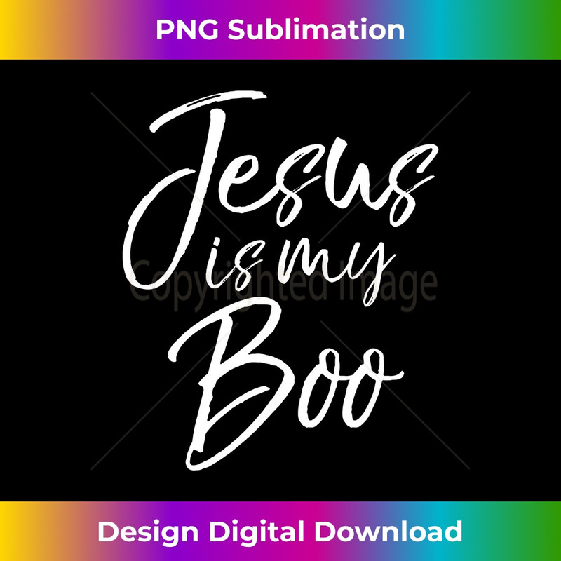 YB-20231219-4676_Funny Christian Halloween Ghost Pun Joke Jesus Is My Boo Long Sleeve.jpg