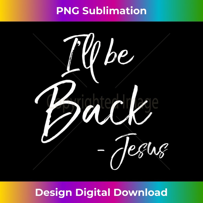 YC-20231219-16272_Womens Funny Jesus Quote Easter Gift Saying I'll Be Back - Jesus V-Neck 1.jpg