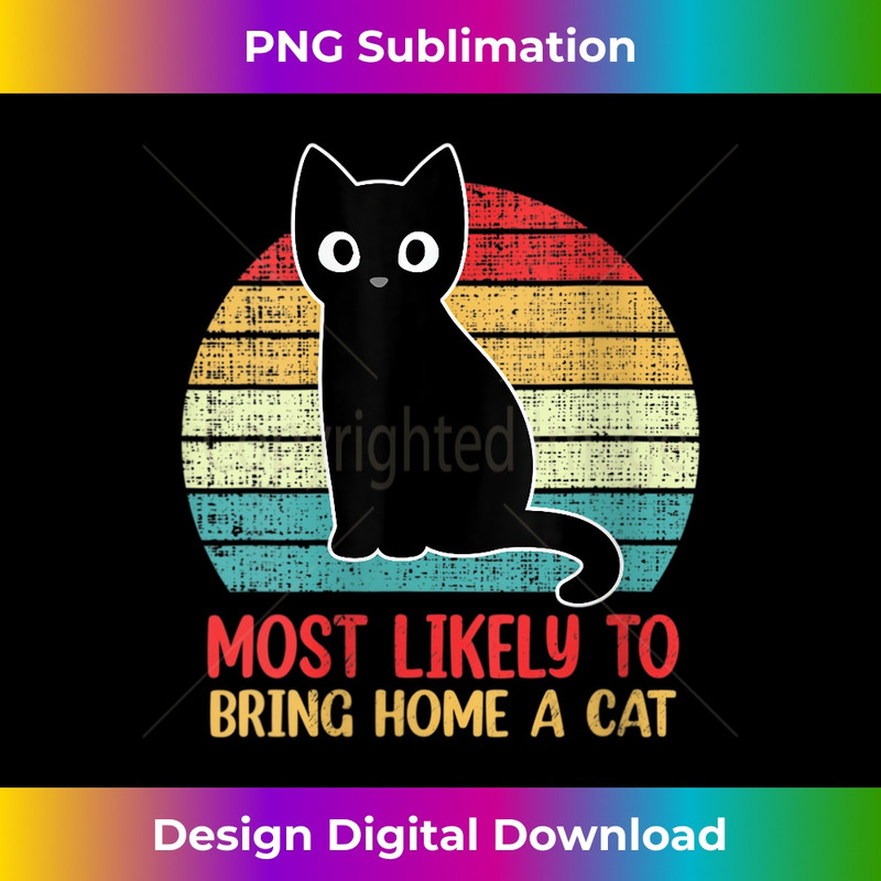 YD-20231219-16583_Womens Most Likely To Bring Home A Cat Funny Vintage Cat Lover V-Neck 0858.jpg