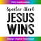 YE-20231219-16720_Womens Spoiler Alert Jesus Wins Christian Religious Bible God V-Neck.jpg