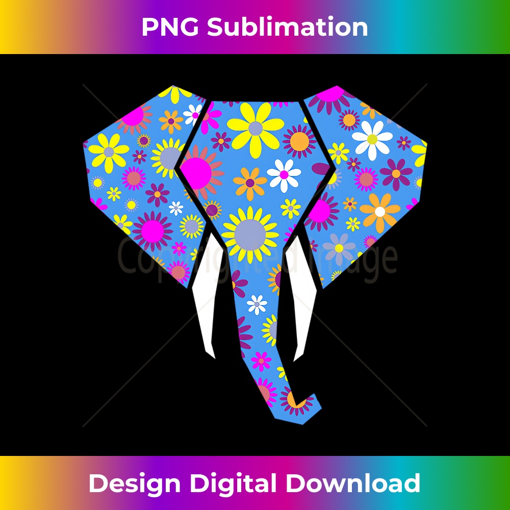 YF-20231219-2739_Cute Elephant Face Floral Geometric Shape Clip Art Print Long Sleeve 0576.jpg