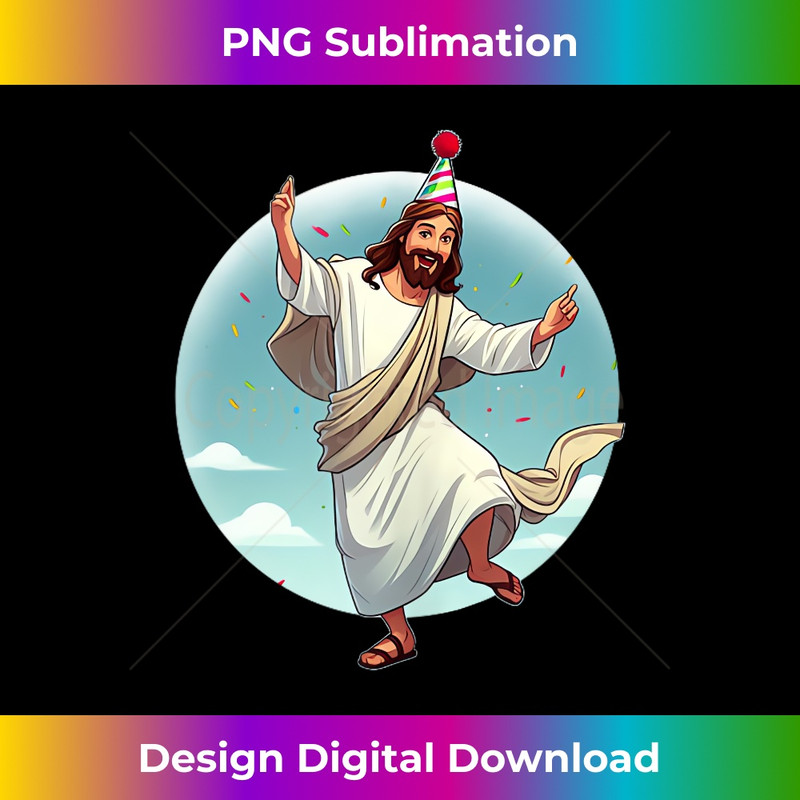 YF-20231219-5950_GO JESUS IT'S YOUR BIRTHDAY Funny Christmas Dance Party Meme Tank Top.jpg