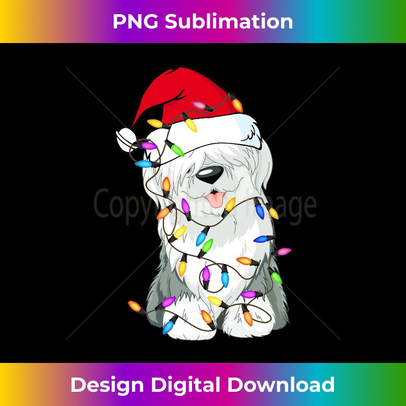 YO-20231219-11547_Old English Sheepdog Dog Light Decor Christmas Dog Lovers Long Sleeve 0711.jpg