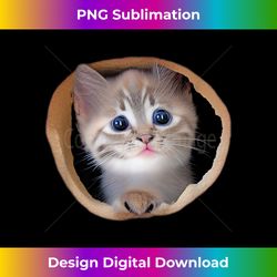 kitten peek cracked wall torn cloth national kitten cat day - chic sublimation digital download - animate your creative concepts