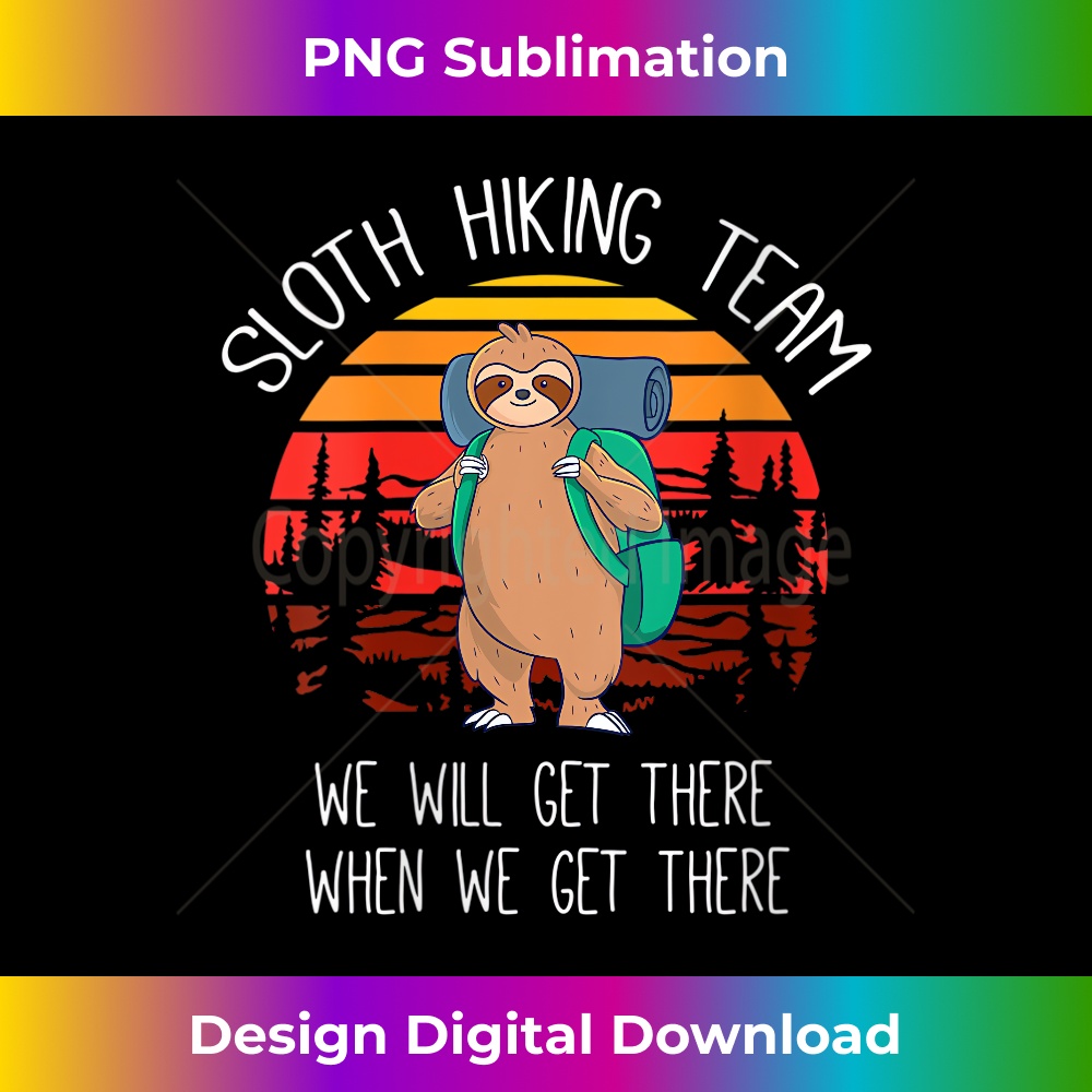 YP-20231219-16709_Womens Sloth Lover Gifts, Women, Girls, Sloth Hiking Team V-Neck 4057.jpg