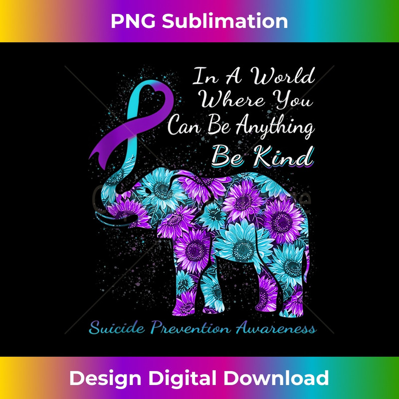 YS-20231219-14243_Sunflower Elephant Teal Purple Suicide Prevention Awareness Tank Top 2913.jpg