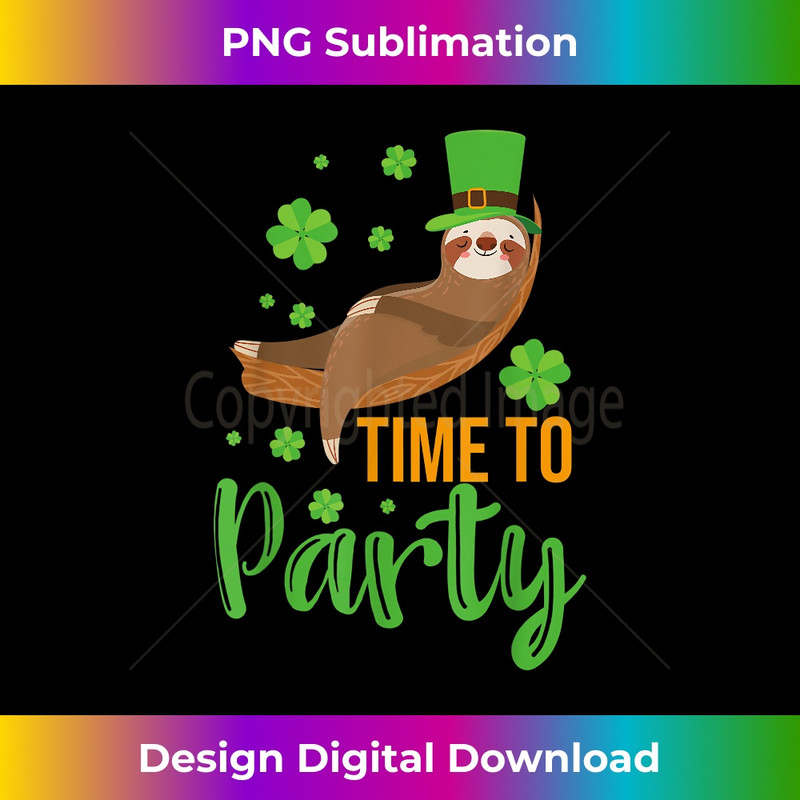 YU-20231219-14984_Time to Party - St Patrick's Day Sleeping Leprechaun Sloth 3743.jpg