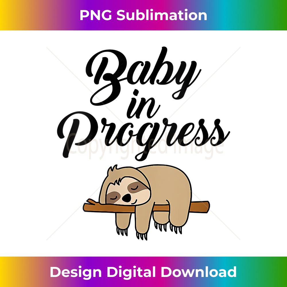 ZC-20231219-16813_Womens Womens Sloth Pregnancy Baby in Progress V-Neck 4085.jpg