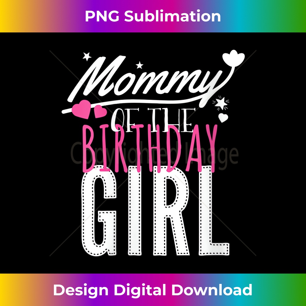 ZH-20231219-16577_Womens Mommy Of The Birthday Girl Princess Mother Birthday- V-Neck 4019.jpg