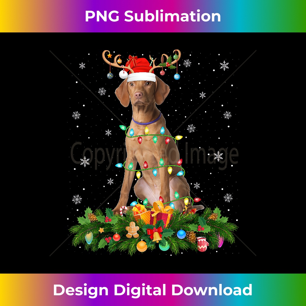 ZI-20231219-15665_Vizsla Dog Lover Reindeer Santa Hat Vizsla Christmas 1109.jpg