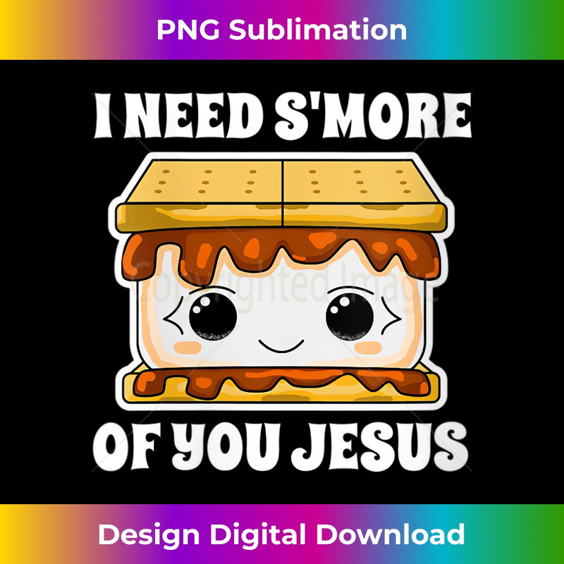 ZL-20231219-16383_Womens I Need S'more Of You Jesus Fun Church Camping Graphic Gift V-Neck.jpg