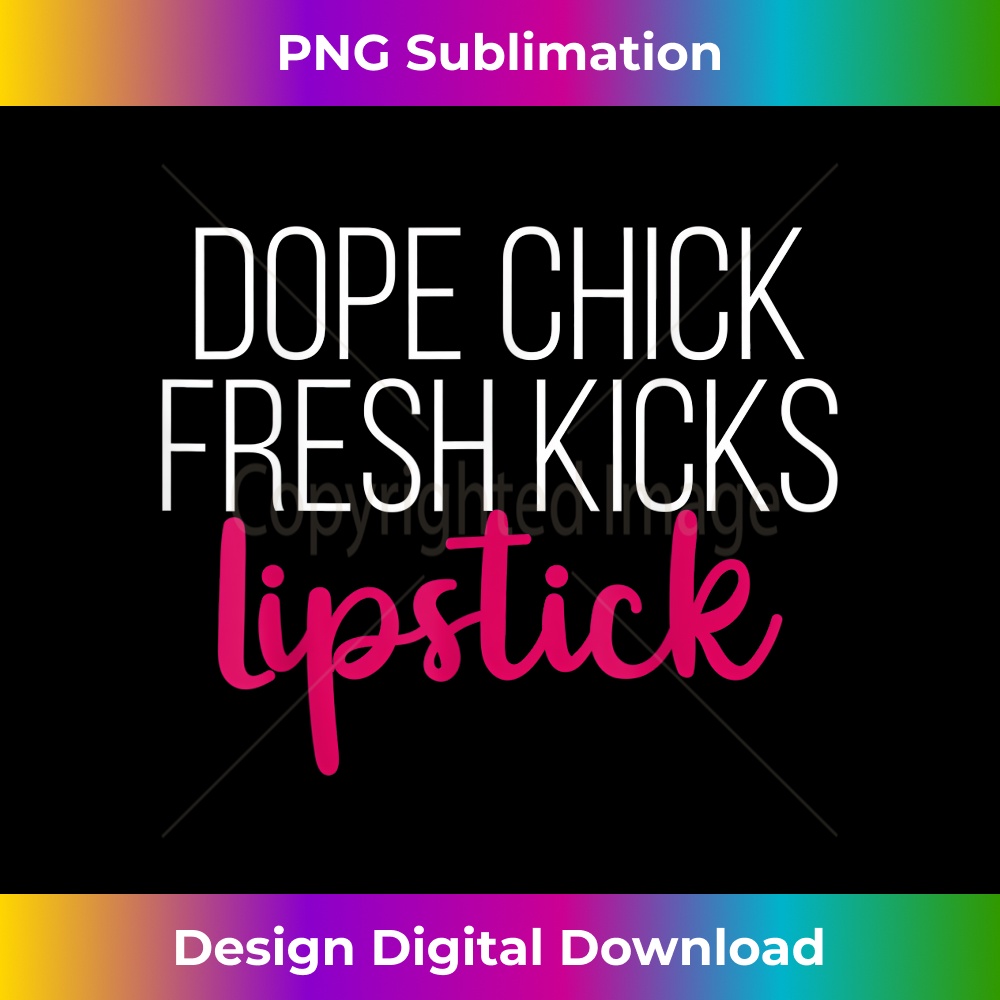 ZL-20231219-3365_Dope Chick Fresh Kicks Lipstick Funny Saying Women Apparel 0721.jpg