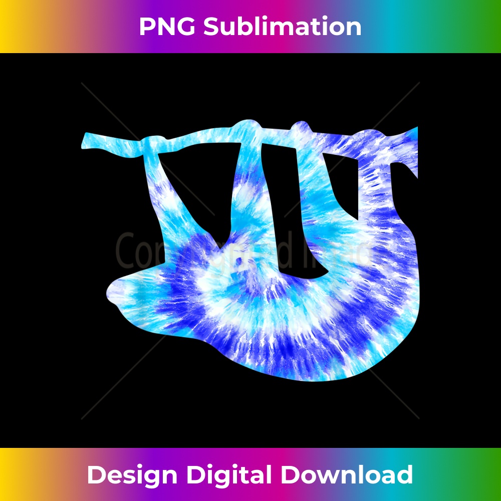 ZQ-20231219-1048_Blue Tie Dye Sloth Hippie Peace Animal Lover Mens Boys 0325.jpg